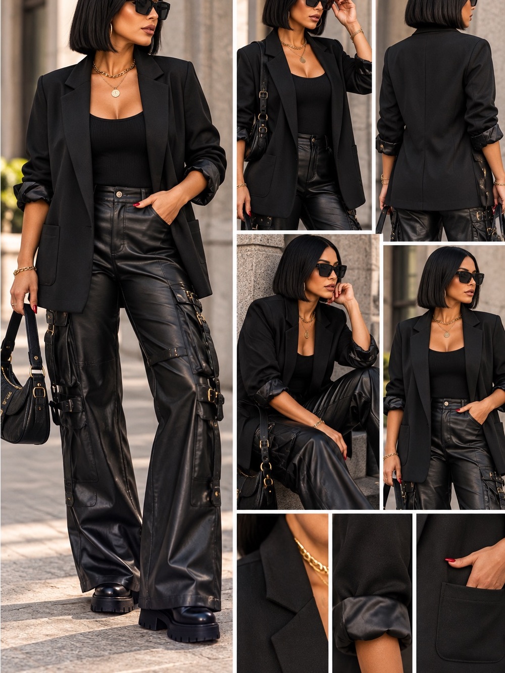 Amazon Essentials Black Tailored Blazer for Women